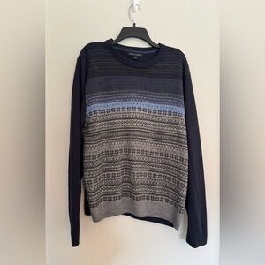 Tricots St Raphael Men’s Fair Isle Crewneck - Size Large